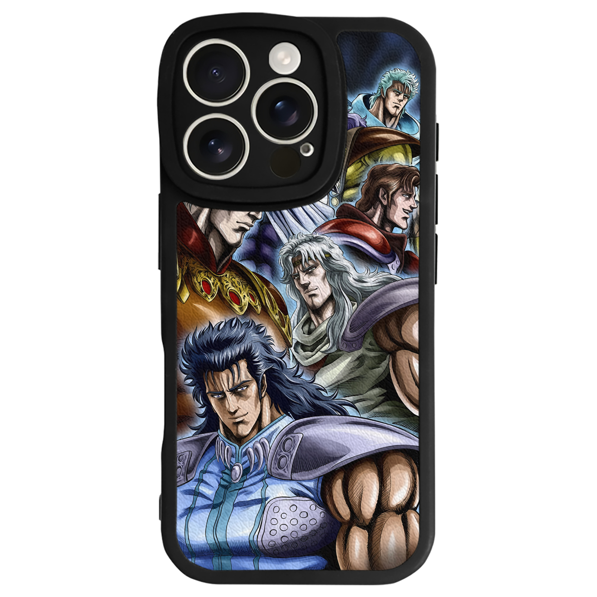 （画像用） 北斗の拳 Fist of the North Star 【iPhone 16シリーズ対応】シリコンスマホケース（レザー調） 材質：シリコン